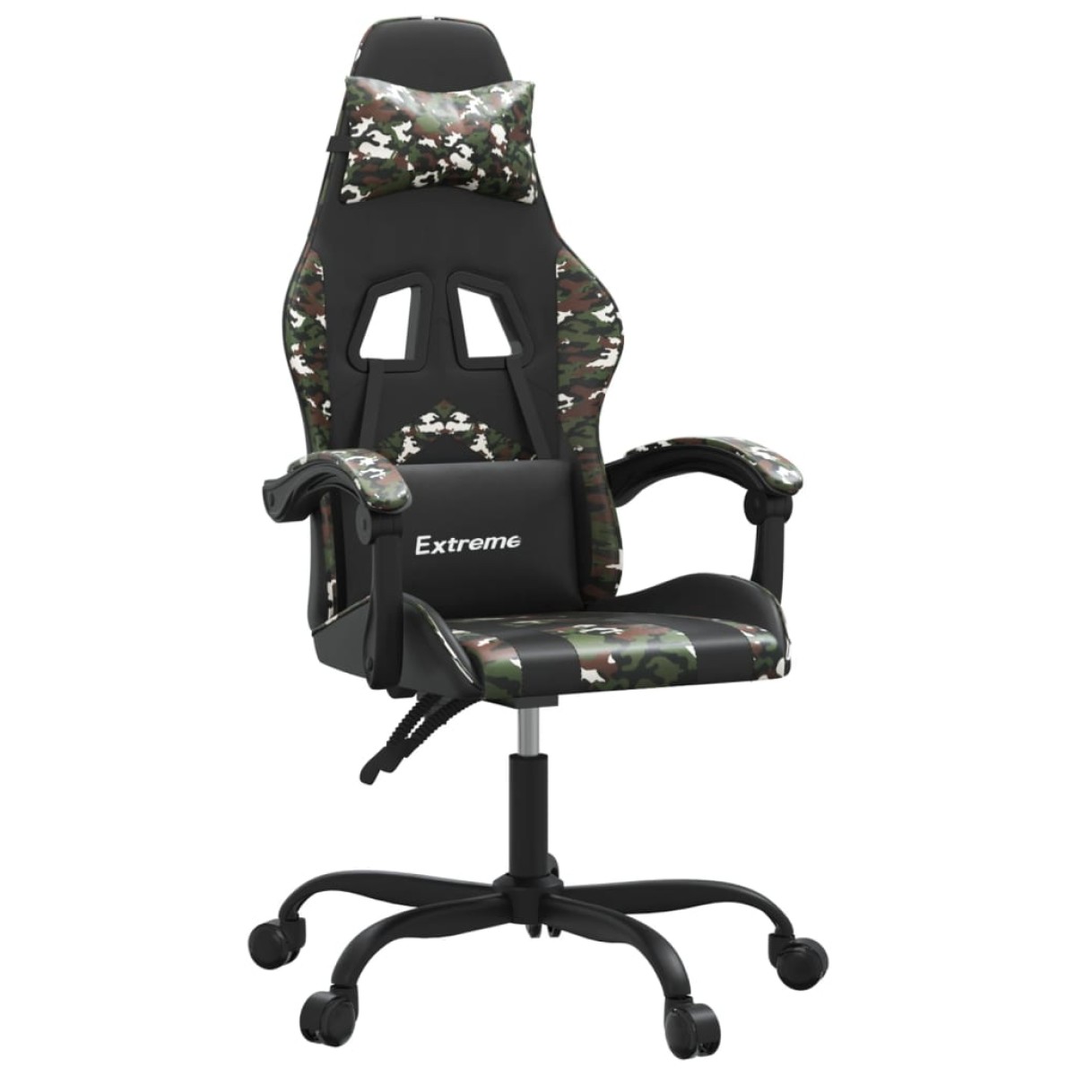 vidaXL Καρέκλα Gaming Μαύρο/Παραλλαγή από Συνθετικό Δέρμα