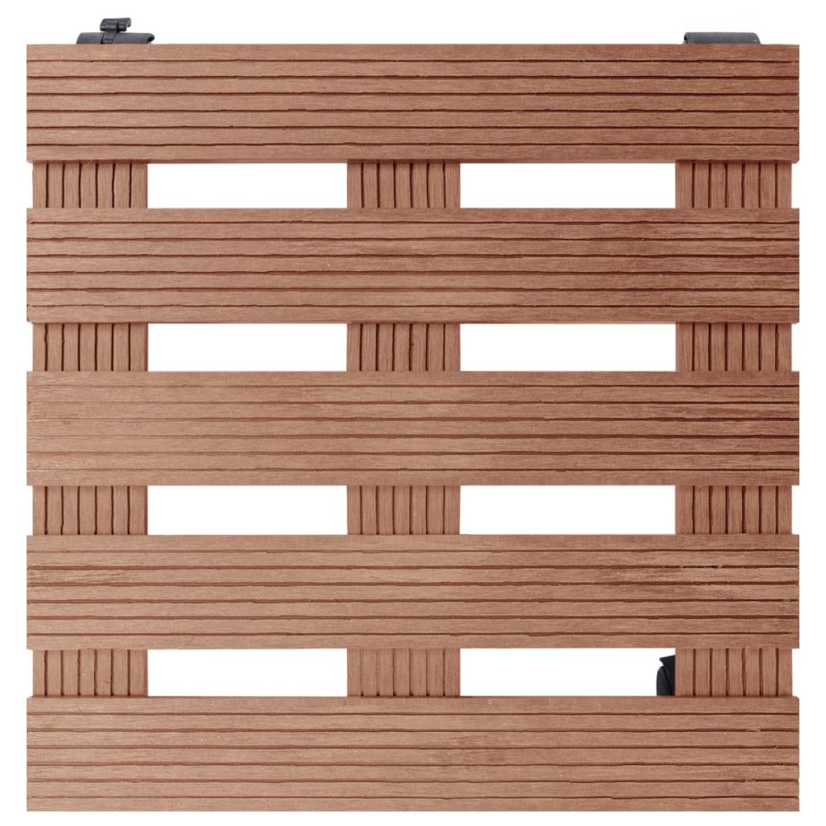 vidaXL Βάσεις για Γλάστρες με Ρόδες 4 τεμ. Καφέ 30x30x7,5 εκ. από WPC