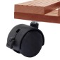vidaXL Βάσεις για Γλάστρες με Ρόδες 4 τεμ. Καφέ 30x30x7,5 εκ. από WPC