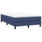 vidaXL Κρεβάτι Boxspring με Στρώμα Μπλε 120x200 εκ. Υφασμάτινο
