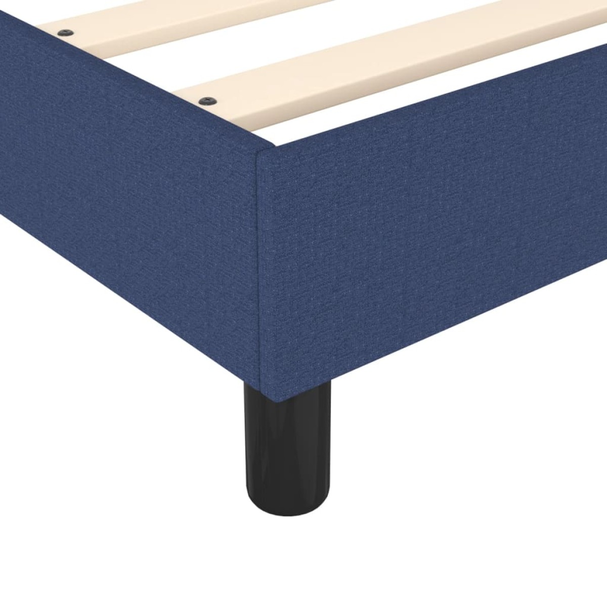 vidaXL Κρεβάτι Boxspring με Στρώμα Μπλε 120x200 εκ. Υφασμάτινο