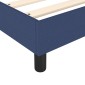 vidaXL Κρεβάτι Boxspring με Στρώμα Μπλε 120x200 εκ. Υφασμάτινο