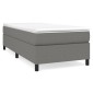 vidaXL Κρεβάτι Boxspring με Στρώμα Σκούρο Γκρι 100x200 εκ. Υφασμάτινο