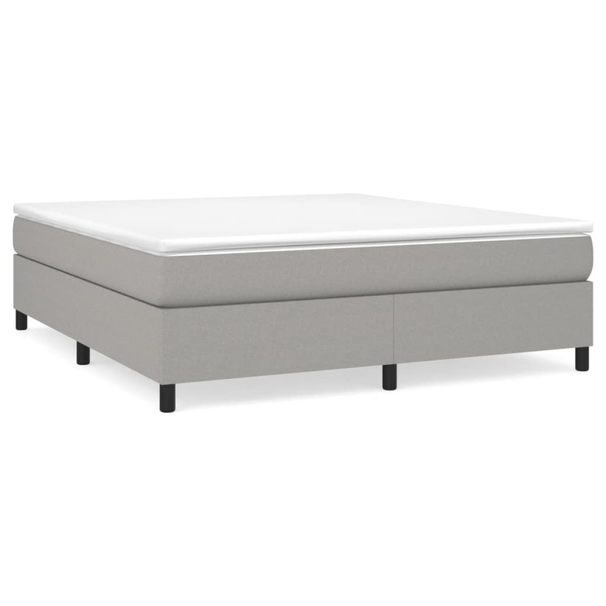 vidaXL Κρεβάτι Boxspring με Στρώμα Αν. Πράσινο 160x200εκ Υφασμάτινο