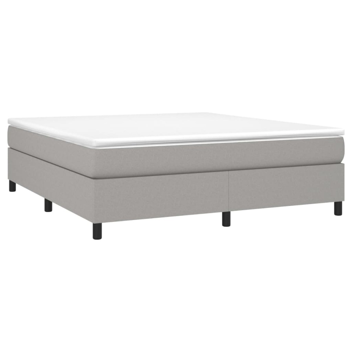 vidaXL Κρεβάτι Boxspring με Στρώμα Αν. Πράσινο 160x200εκ Υφασμάτινο
