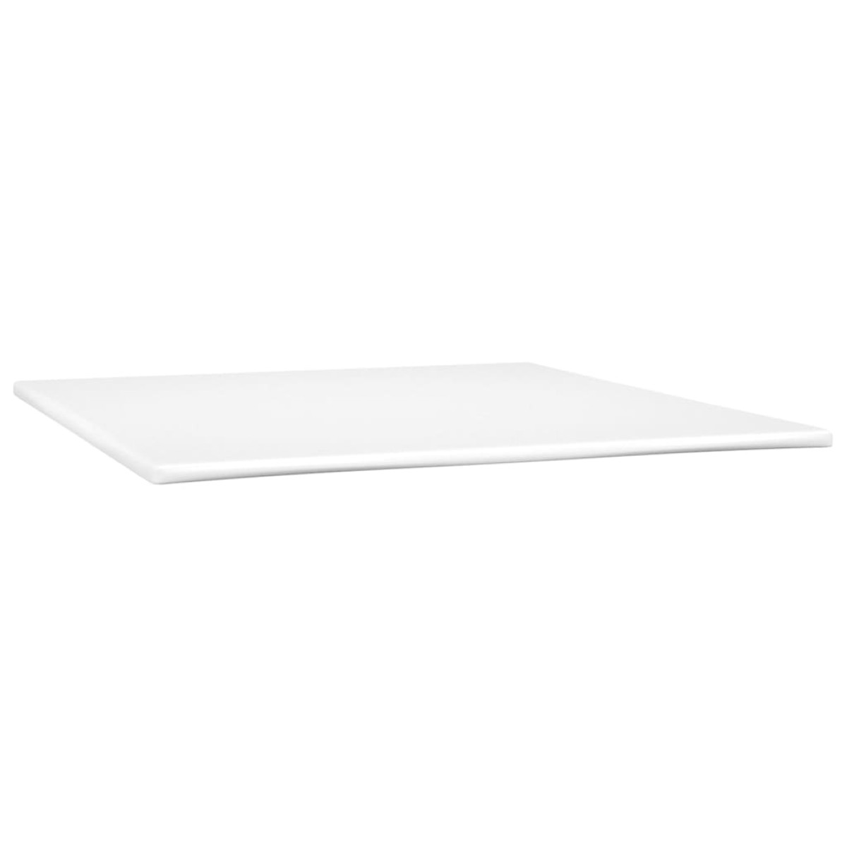 vidaXL Κρεβάτι Boxspring με Στρώμα Λευκό 160x200εκ.από Συνθετικό Δέρμα
