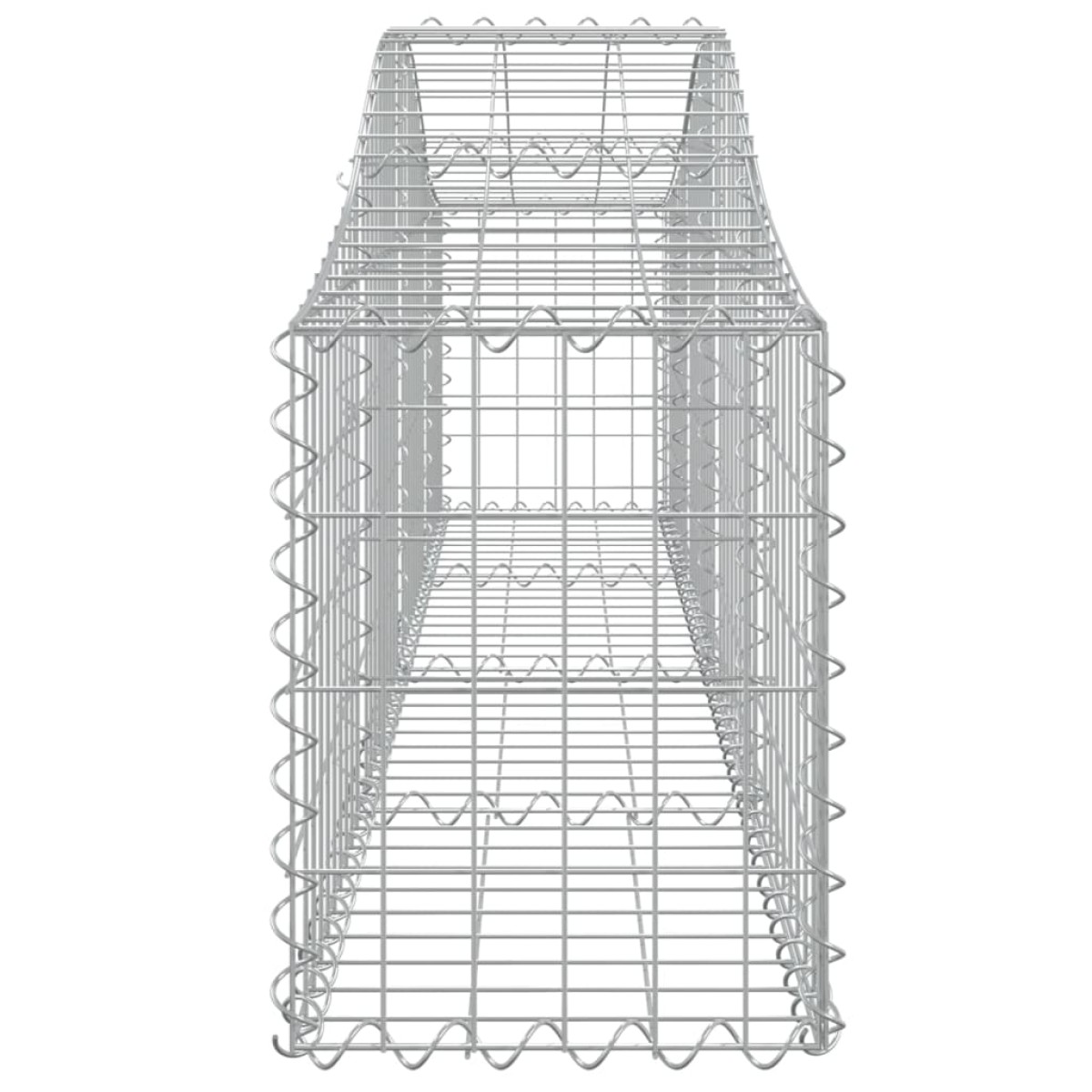 vidaXL Συρματοκιβώτια Τοξωτά 8 τεμ. 200x30x40/60 εκ. Γαλβαν. Ατσάλι