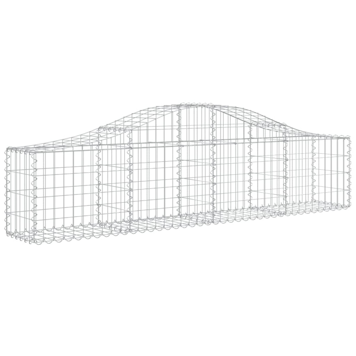 vidaXL Συρματοκιβώτια Τοξωτά 9 τεμ. 200x30x40/60 εκ. Γαλβαν. Ατσάλι