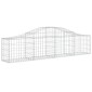 vidaXL Συρματοκιβώτια Τοξωτά 9 τεμ. 200x30x40/60 εκ. Γαλβαν. Ατσάλι