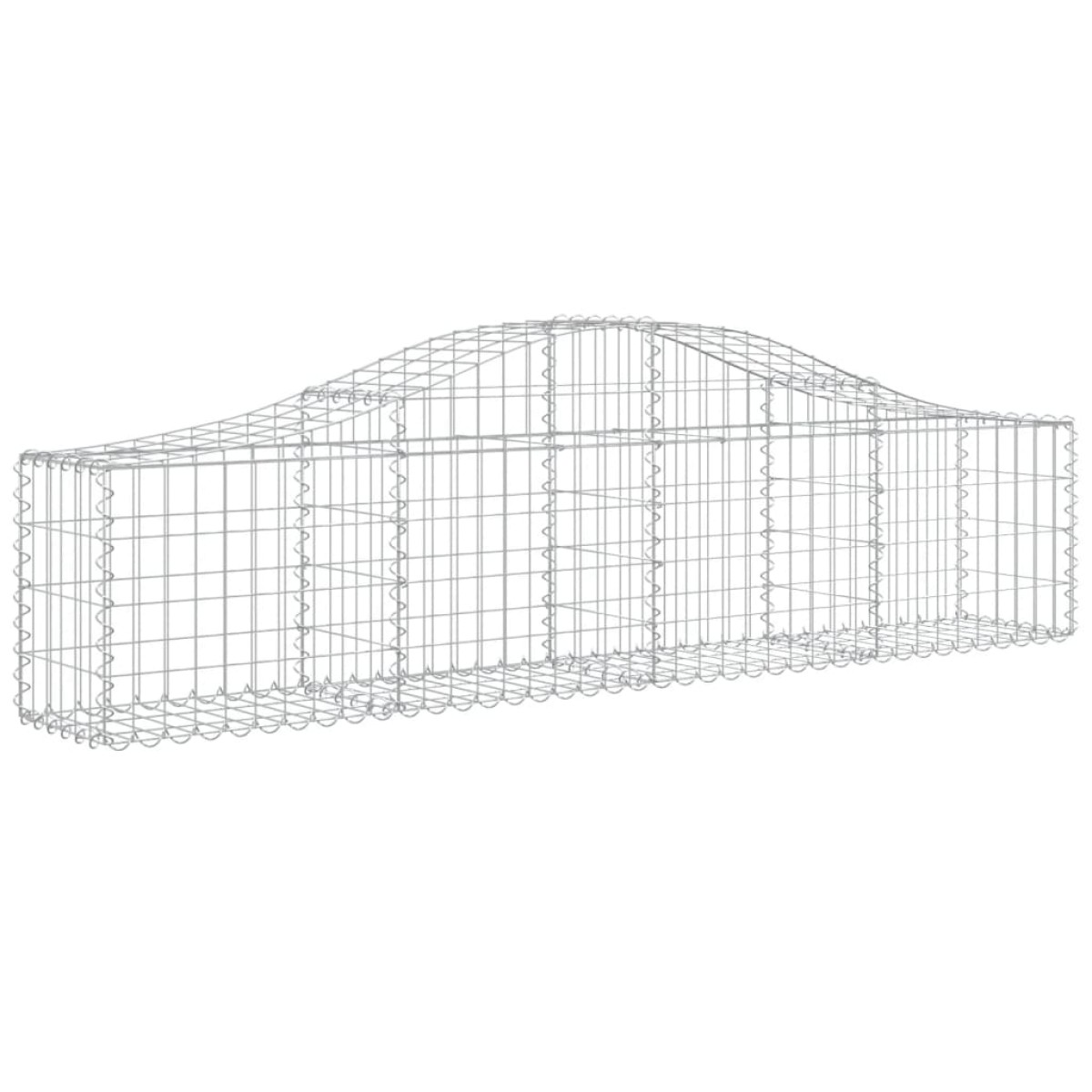 vidaXL Συρματοκιβώτια Τοξωτά 10 τεμ. 200x30x40/60 εκ. Γαλβαν. Ατσάλι