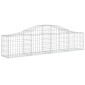 vidaXL Συρματοκιβώτια Τοξωτά 10 τεμ. 200x30x40/60 εκ. Γαλβαν. Ατσάλι