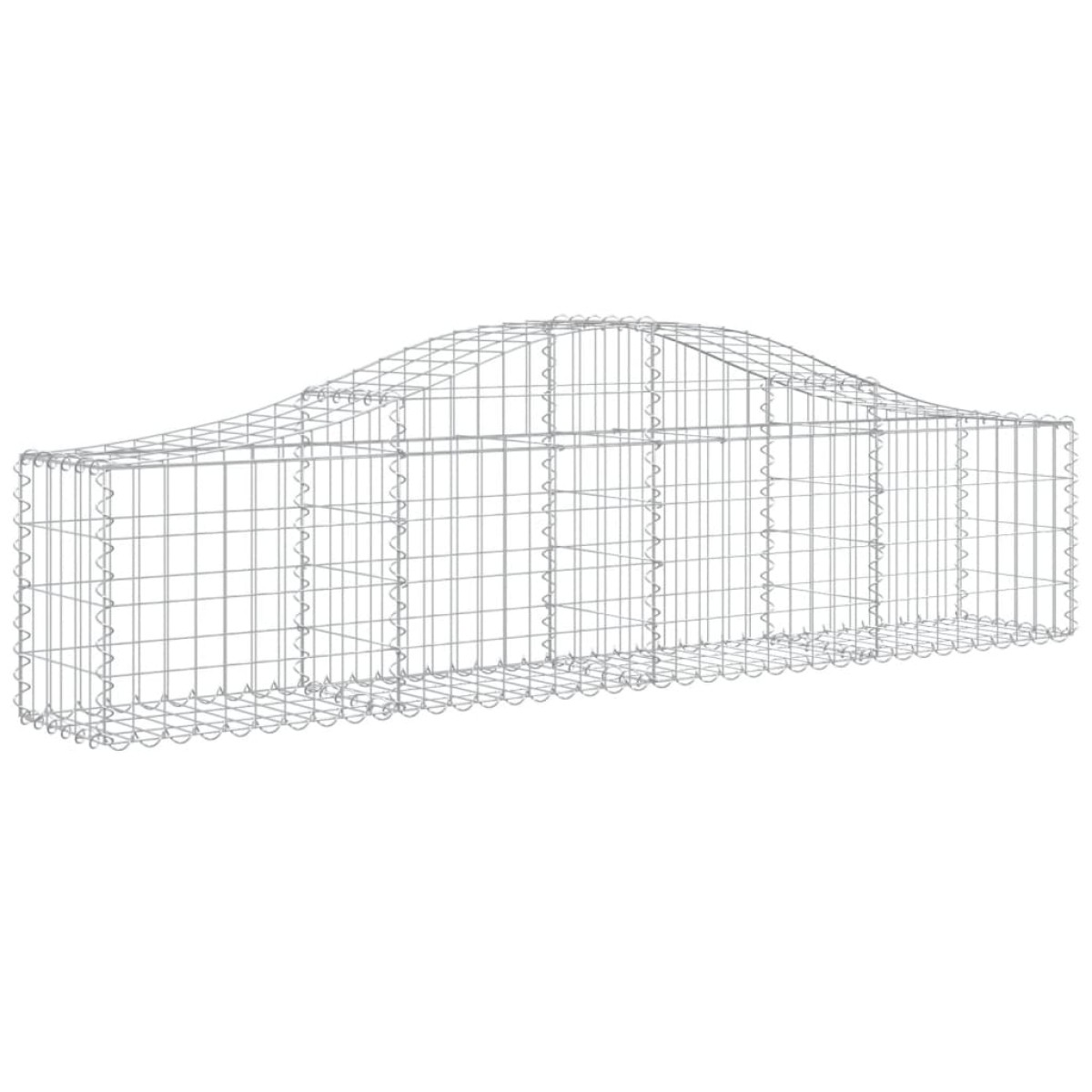 vidaXL Συρματοκιβώτια Τοξωτά 11 τεμ. 200x30x40/60 εκ. Γαλβαν. Ατσάλι