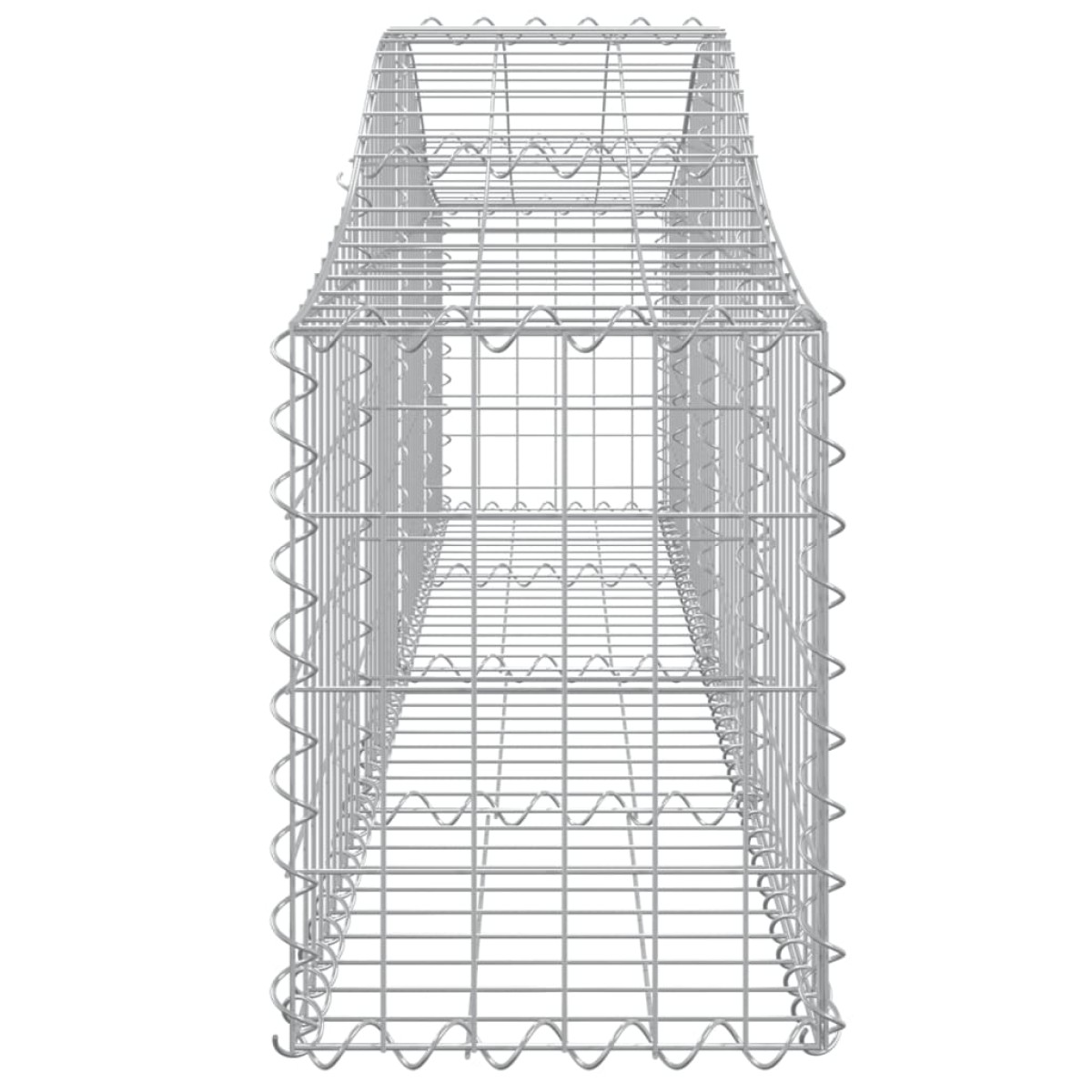 vidaXL Συρματοκιβώτια Τοξωτά 12 τεμ. 200x30x40/60 εκ. Γαλβαν. Ατσάλι