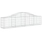 vidaXL Συρματοκιβώτια Τοξωτά 15 τεμ. 200x30x40/60 εκ. Γαλβαν. Ατσάλι