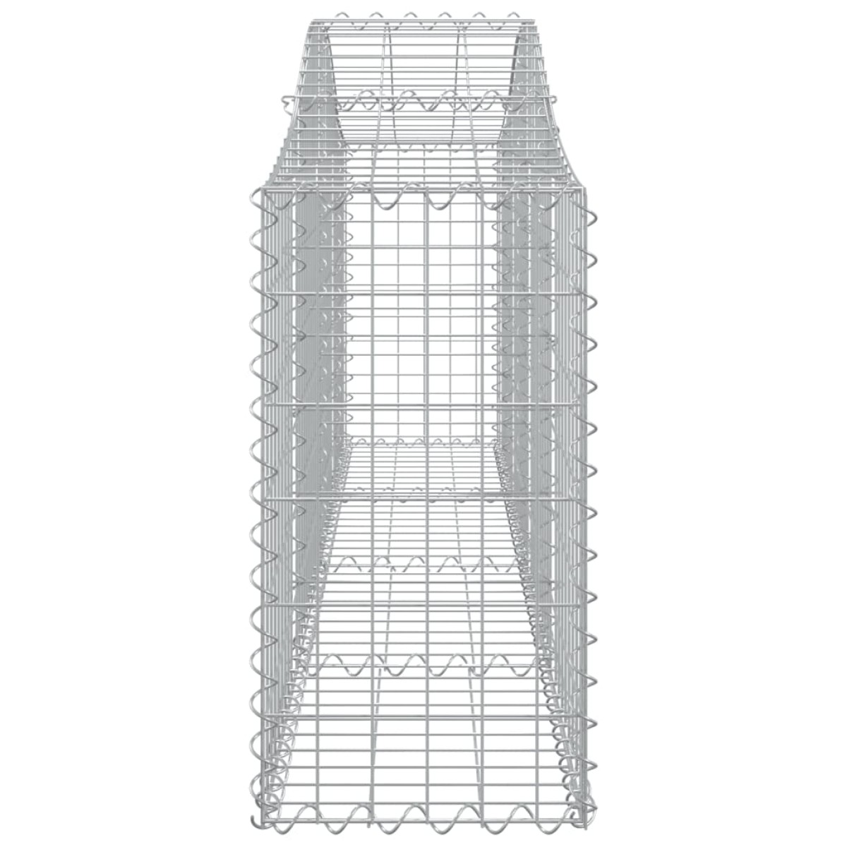 vidaXL Συρματοκιβώτια Τοξωτά 4 τεμ. 200x30x60/80 εκ. Γαλβαν. Ατσάλι