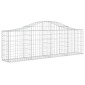 vidaXL Συρματοκιβώτια Τοξωτά 5 τεμ. 200x30x60/80 εκ. Γαλβαν. Ατσάλι
