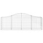 vidaXL Συρματοκιβώτια Τοξωτά 11 τεμ. 200x30x60/80 εκ. Γαλβαν. Ατσάλι