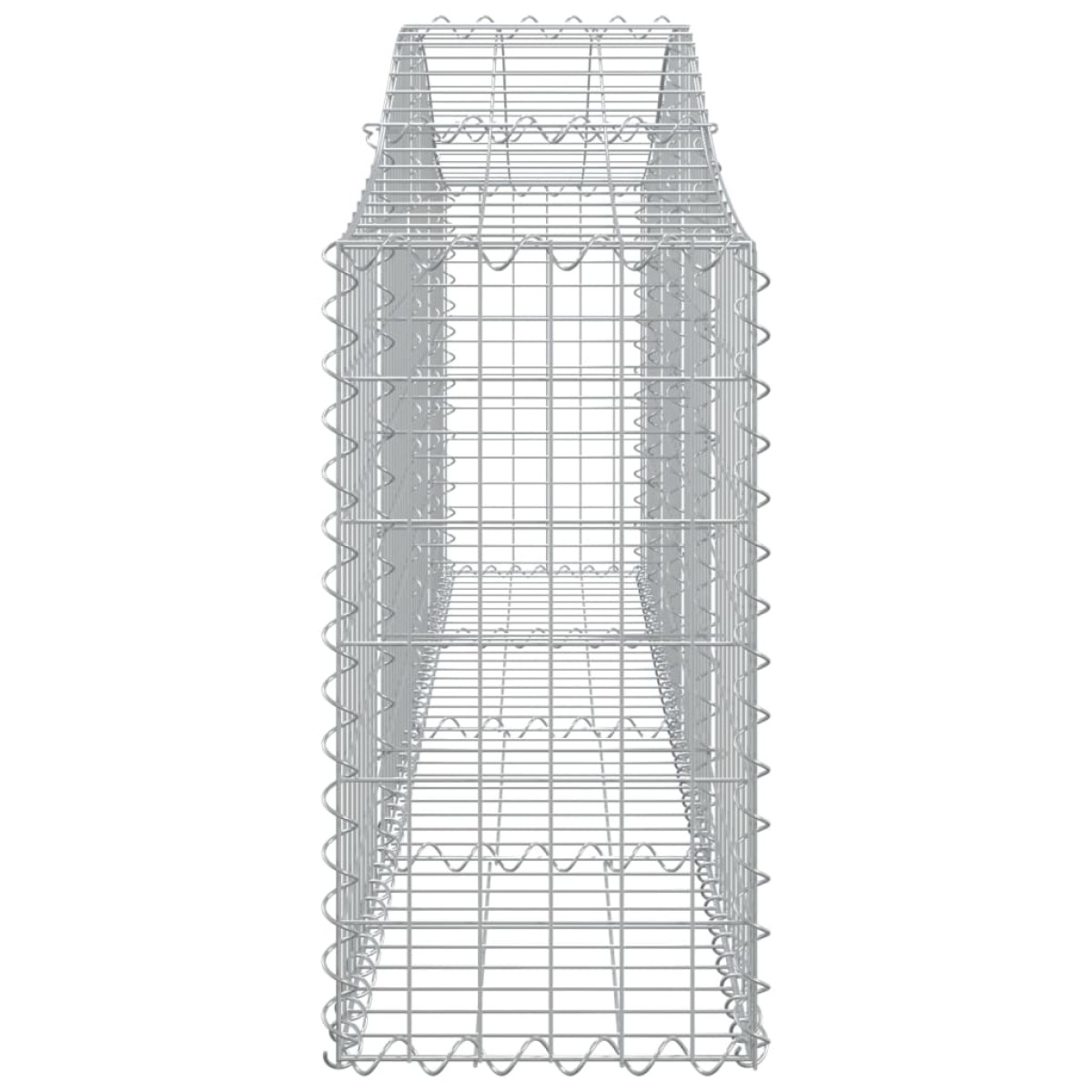 vidaXL Συρματοκιβώτια Τοξωτά 12 τεμ. 200x30x60/80 εκ. Γαλβαν. Ατσάλι