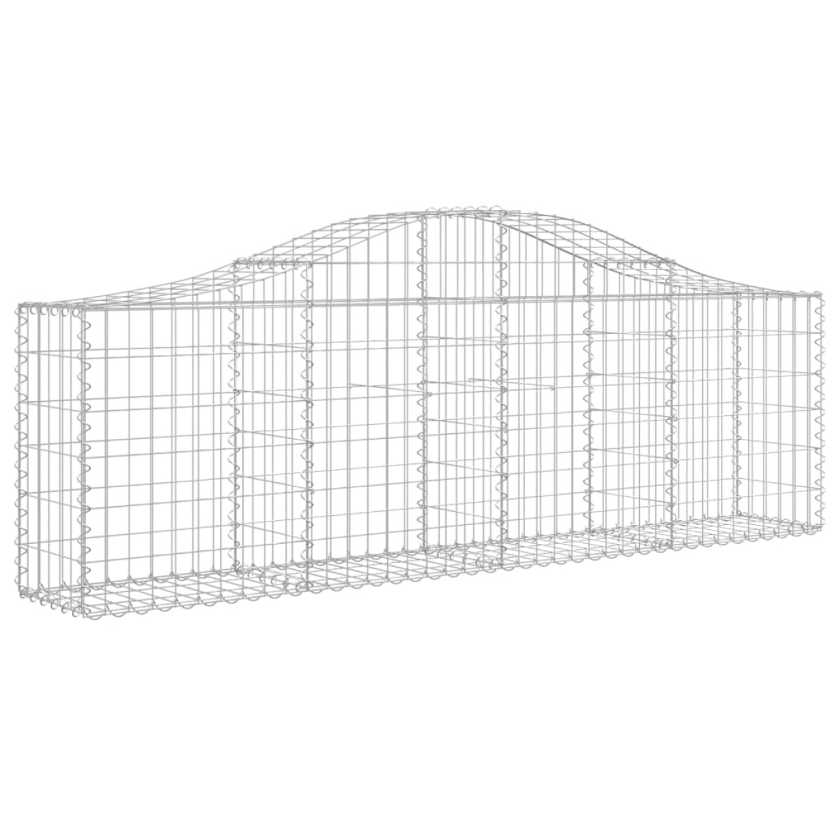 vidaXL Συρματοκιβώτια Τοξωτά 13 τεμ. 200x30x60/80 εκ. Γαλβαν. Ατσάλι