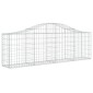 vidaXL Συρματοκιβώτια Τοξωτά 14 τεμ. 200x30x60/80 εκ. Γαλβαν. Ατσάλι