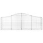 vidaXL Συρματοκιβώτια Τοξωτά 15 τεμ. 200x30x60/80 εκ. Γαλβαν. Ατσάλι