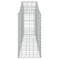 vidaXL Συρματοκιβώτια Τοξωτά 18 τεμ. 200x30x60/80 εκ. Γαλβαν. Ατσάλι