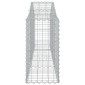 vidaXL Συρματοκιβώτια Τοξωτά 30 τεμ. 200x30x60/80 εκ. Γαλβαν. Ατσάλι