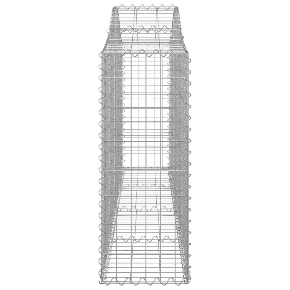 vidaXL Συρματοκιβώτια Τοξωτά 9 τεμ. 200x30x80/100 εκ. Γαλβαν. Ατσάλι