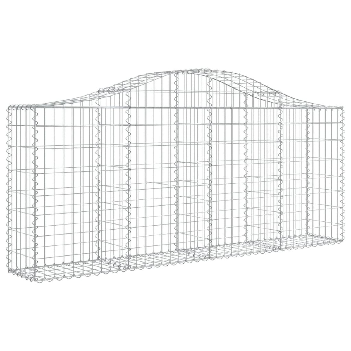 vidaXL Συρματοκιβώτια Τοξωτά 13 τεμ. 200x30x80/100 εκ. Γαλβαν. Ατσάλι