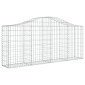 vidaXL Συρματοκιβώτια Τοξωτά 14 τεμ. 200x30x80/100 εκ. Γαλβαν. Ατσάλι