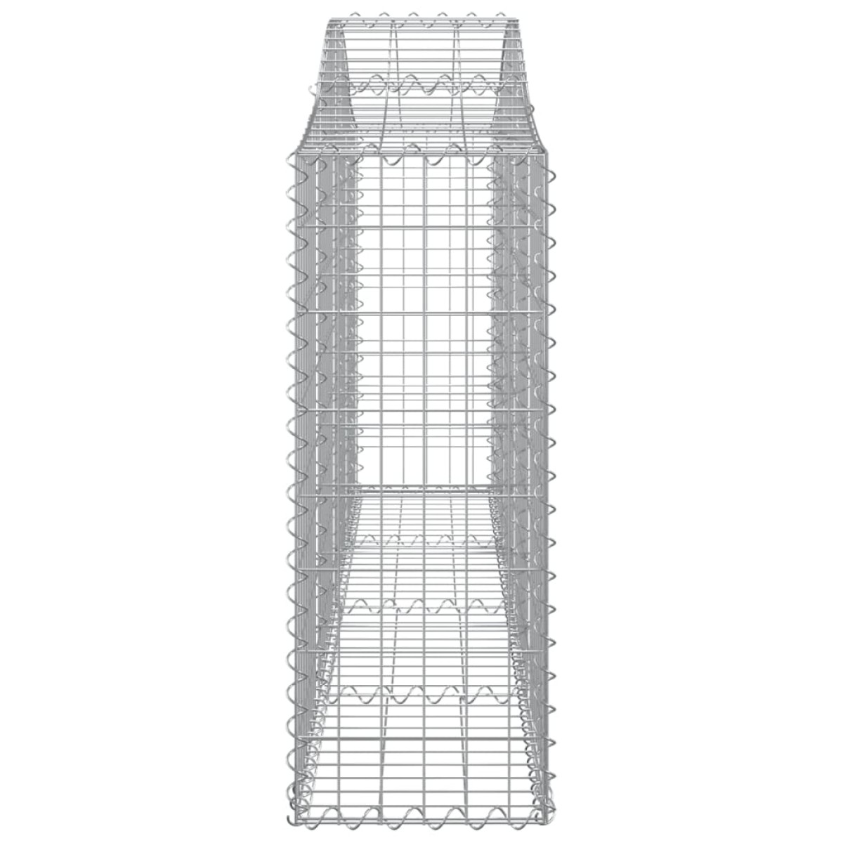 vidaXL Συρματοκιβώτια Τοξωτά 14 τεμ. 200x30x80/100 εκ. Γαλβαν. Ατσάλι