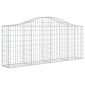 vidaXL Συρματοκιβώτια Τοξωτά 25 τεμ. 200x30x80/100 εκ. Γαλβαν. Ατσάλι