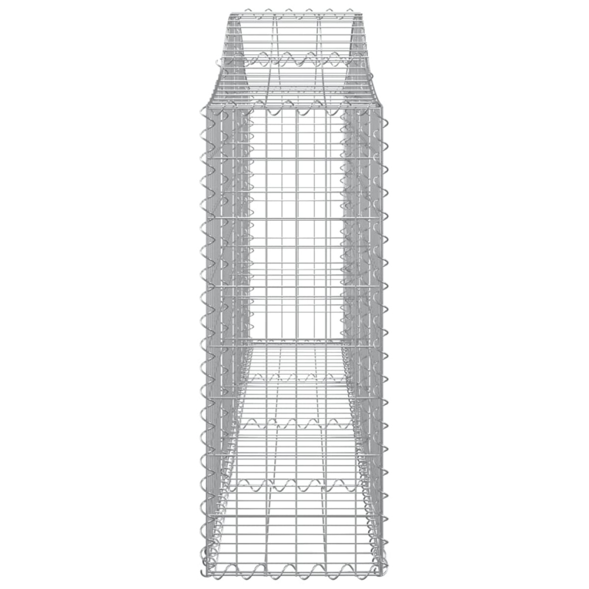 vidaXL Συρματοκιβώτια Τοξωτά 25 τεμ. 200x30x80/100 εκ. Γαλβαν. Ατσάλι