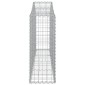 vidaXL Συρματοκιβώτια Τοξωτά 40 τεμ. 200x30x80/100 εκ. Γαλβαν. Ατσάλι