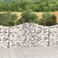 vidaXL Συρματοκιβώτια Τοξωτά 5 τεμ. 200x30x100/120 εκ. Γαλβαν. Ατσάλι