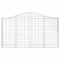 vidaXL Συρματοκιβώτια Τοξωτά 10 τεμ. 200x30x100/120 εκ. Γαλβαν. Ατσάλι