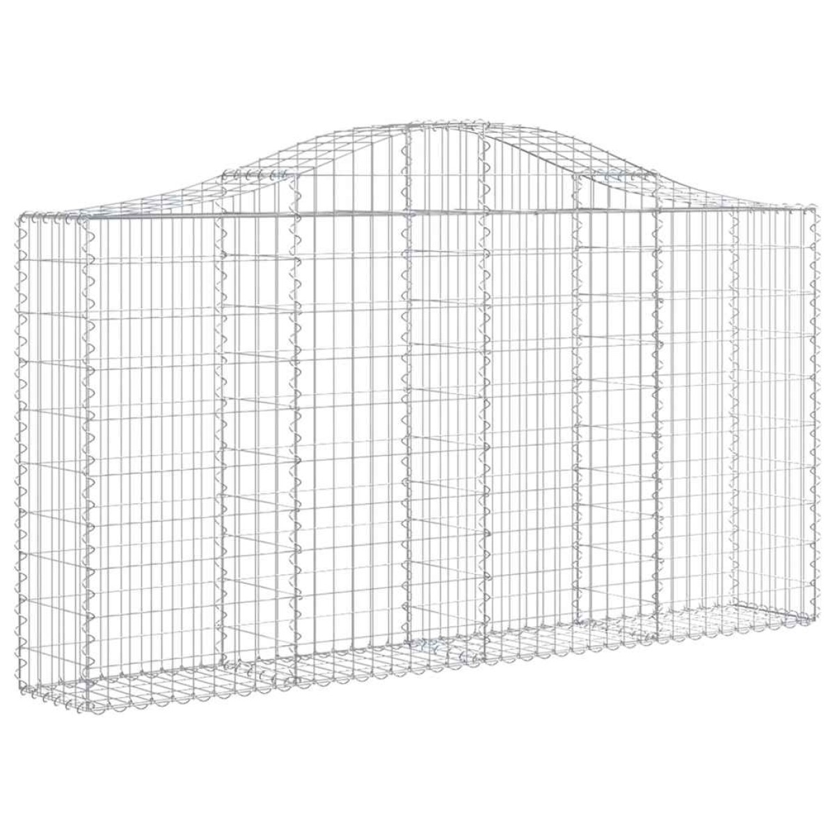 vidaXL Συρματοκιβώτια Τοξωτά 13 τεμ. 200x30x100/120 εκ. Γαλβαν. Ατσάλι