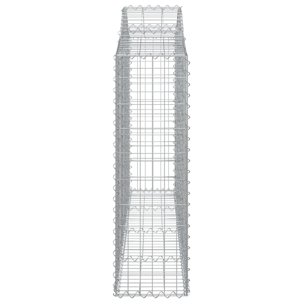vidaXL Συρματοκιβώτια Τοξωτά 15 τεμ. 200x30x100/120 εκ. Γαλβαν. Ατσάλι