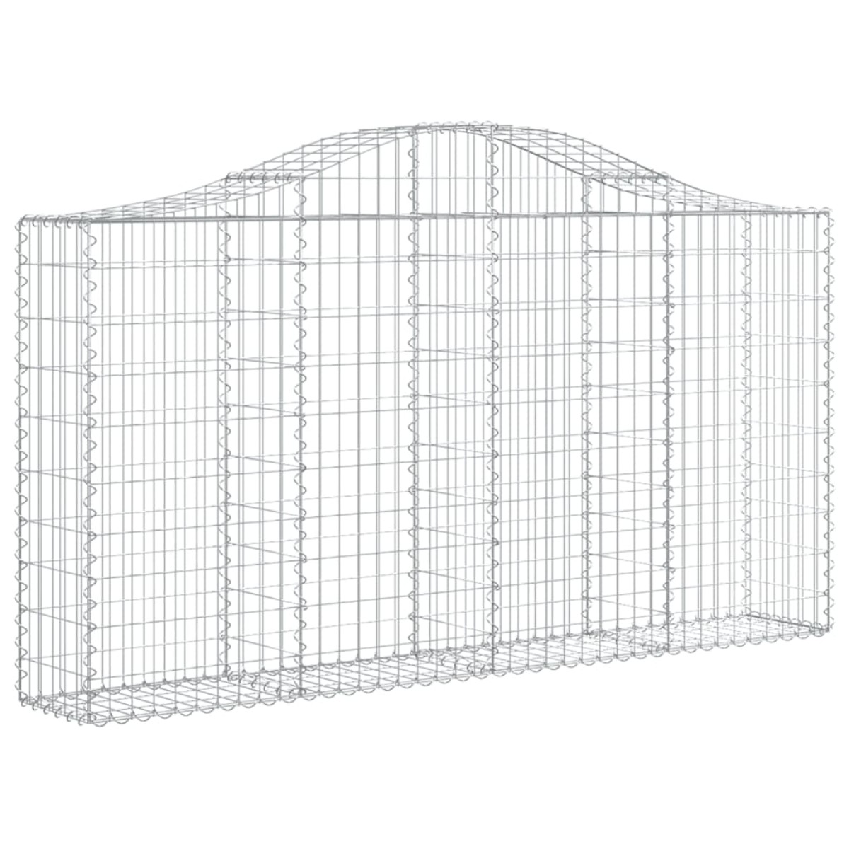 vidaXL Συρματοκιβώτια Τοξωτά 20 τεμ. 200x30x100/120 εκ. Γαλβαν. Ατσάλι