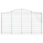 vidaXL Συρματοκιβώτια Τοξωτά 25 τεμ. 200x30x100/120 εκ. Γαλβαν. Ατσάλι