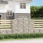 vidaXL Συρματοκιβώτια Τοξωτά 4 τεμ. 200x30x160/180 εκ. Γαλβαν. Ατσάλι