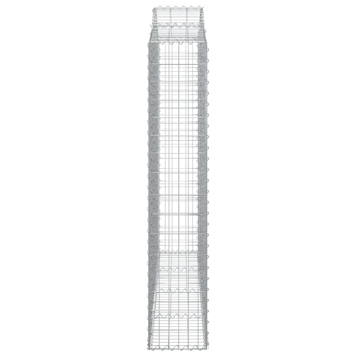 vidaXL Συρματοκιβώτια Τοξωτά 5 τεμ. 200x30x160/180 εκ. Γαλβαν. Ατσάλι