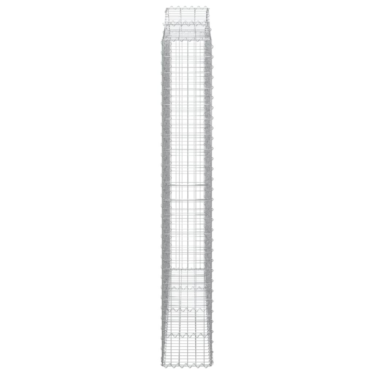 vidaXL Συρματοκιβώτια Τοξωτά 5 τεμ. 200x30x200/220 εκ. Γαλβαν. Ατσάλι