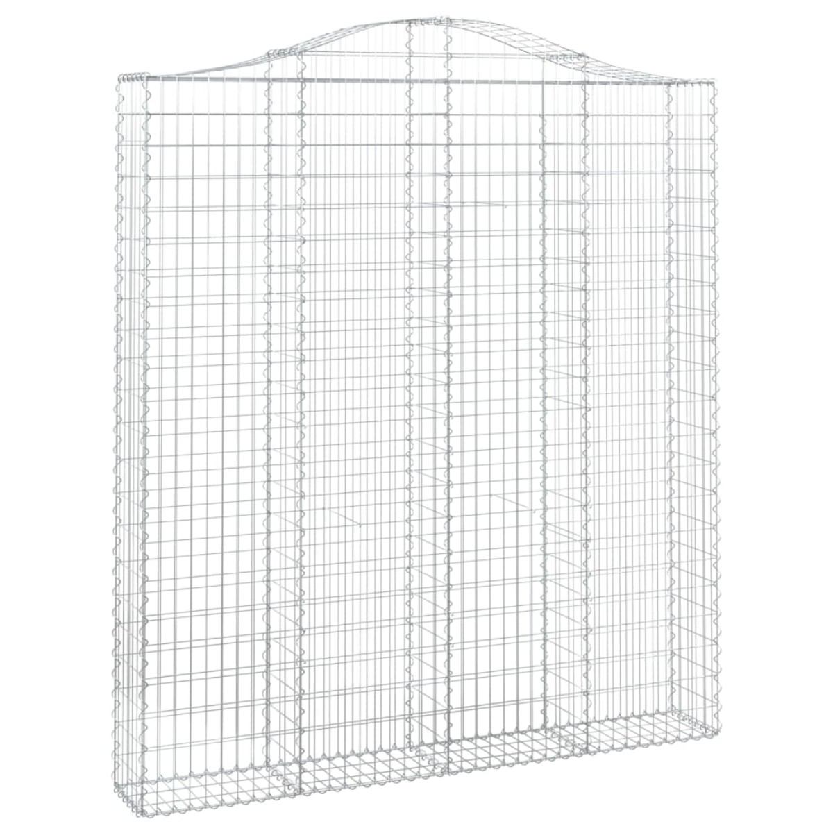 vidaXL Συρματοκιβώτια Τοξωτά 2 τεμ. 200x30x220/240 εκ. Γαλβαν. Ατσάλι