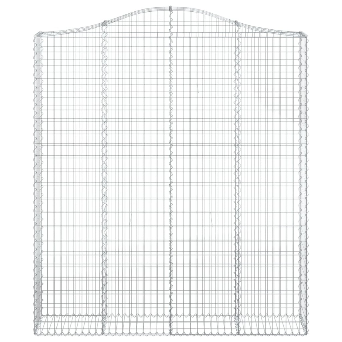 vidaXL Συρματοκιβώτια Τοξωτά 3 τεμ. 200x30x220/240 εκ. Γαλβαν. Ατσάλι