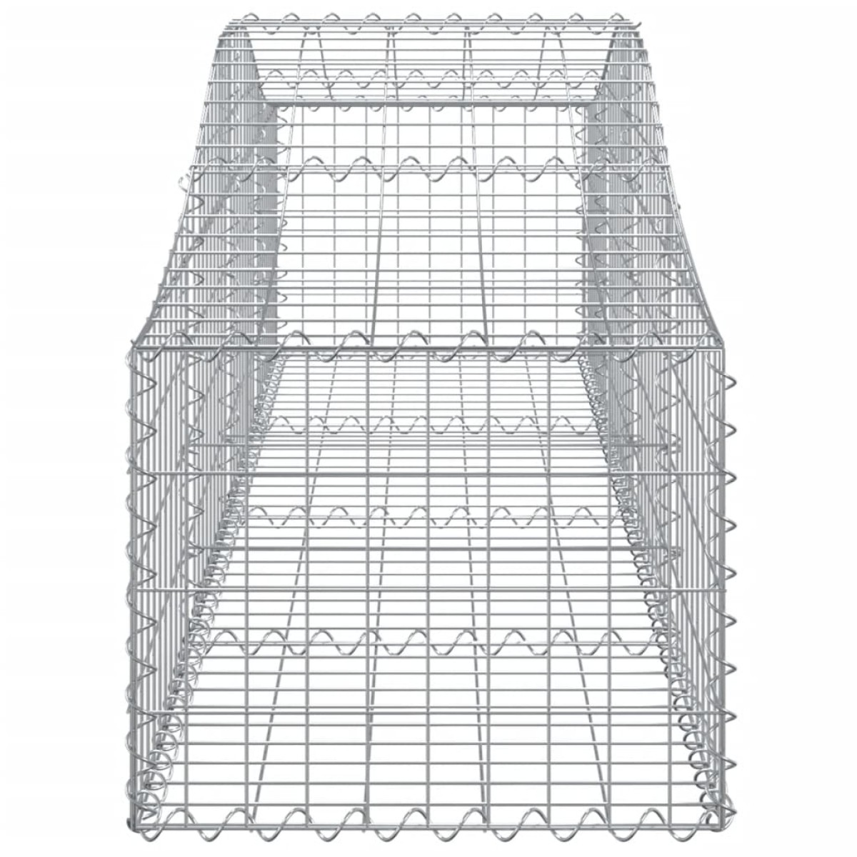 vidaXL Συρματοκιβώτια Τοξωτά 2 τεμ. 200x50x40/60 εκ. Γαλβαν. Ατσάλι