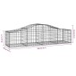 vidaXL Συρματοκιβώτια Τοξωτά 5 τεμ. 200x50x40/60 εκ. Γαλβαν. Ατσάλι