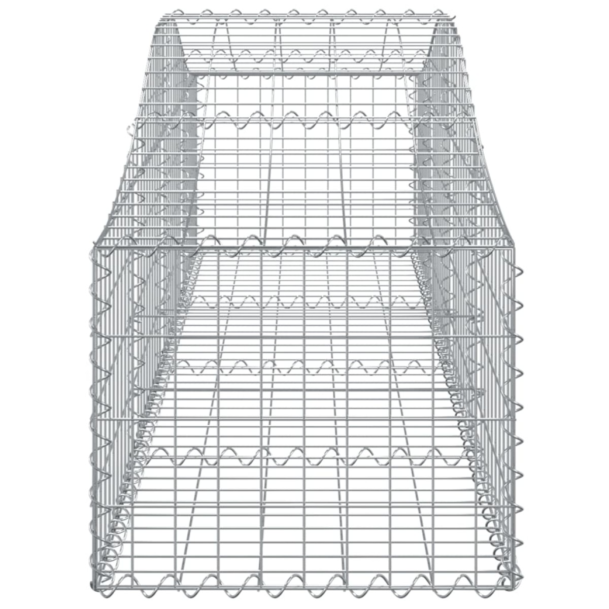 vidaXL Συρματοκιβώτια Τοξωτά 6 τεμ. 200x50x40/60 εκ. Γαλβαν. Ατσάλι