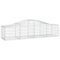 vidaXL Συρματοκιβώτια Τοξωτά 7 τεμ. 200x50x40/60 εκ. Γαλβαν. Ατσάλι