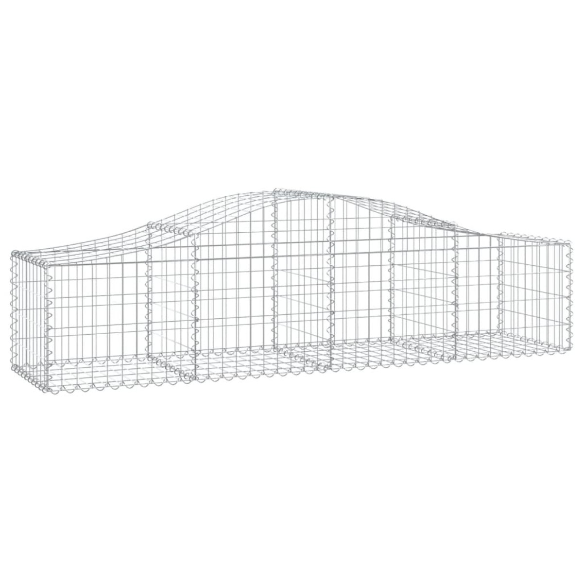 vidaXL Συρματοκιβώτια Τοξωτά 9 τεμ. 200x50x40/60 εκ. Γαλβαν. Ατσάλι